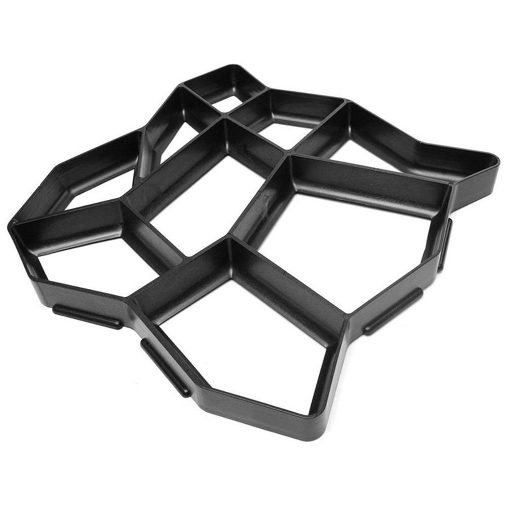 Garden Path Maker Mold Plastic DIY Path Maker Mold Reusable Concrete Mold Pavement Decoration Garden Stepping Stones Paving Mold: Model-1