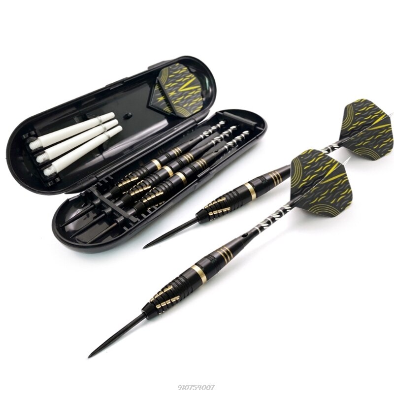 3 Pcs Competition Replaceable Sticks Needle Tip Darts Set with Storage Case Beginner Throwing Hard Dart