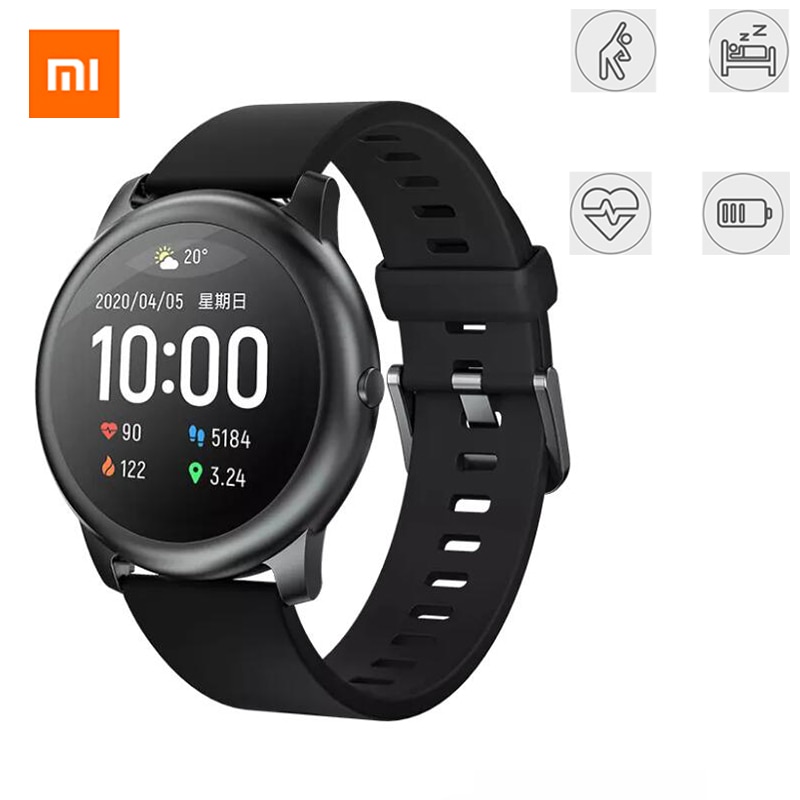 Xiaomi Haylou Solar Smart Watch IP68 Waterproof Heart Rate Sleep Monitor Pedometer Multiple Sport Watch For Android iOS