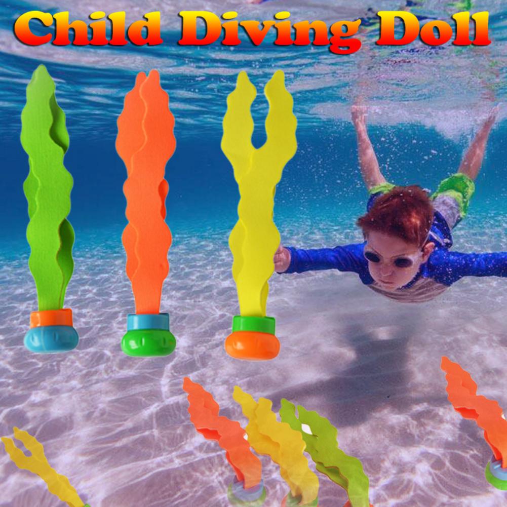 Dykning tang legetøj planteform swimmingpool legetøj pvc sikkerhed materiale svømning træning rekvisitter udendørs forældre-barn legetøj