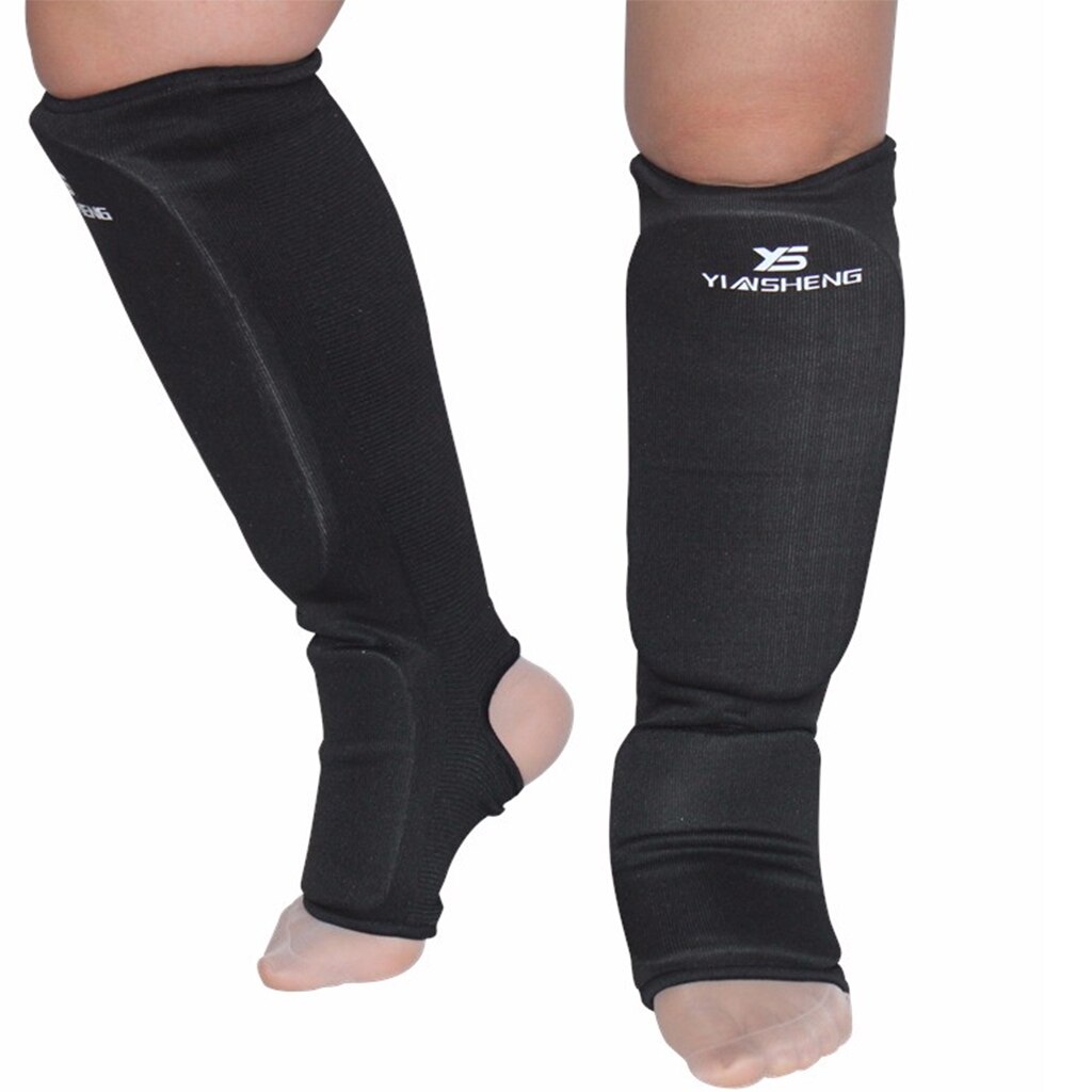 Parastinchi collo del piede boxe ginocchiera supporto protezioni gambe MMA protezione piedi Kickboxing
