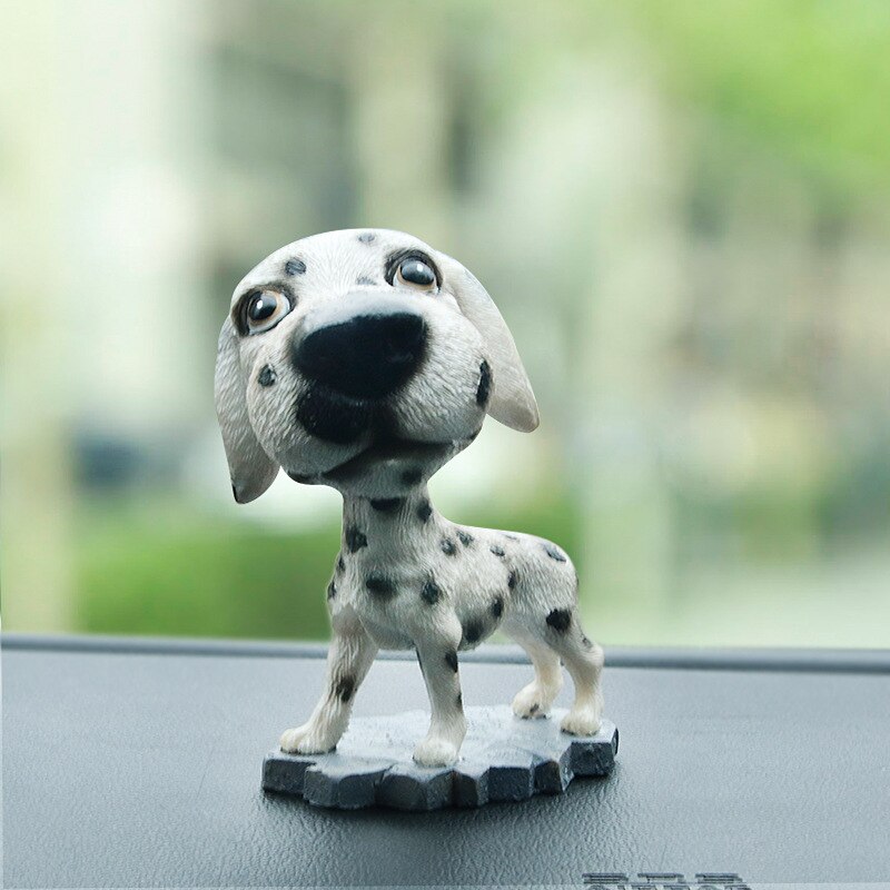 Model hars beroemde hond decoratie draaiende puppy hond decoratie auto huisdecoratie autodecoratie r -8806: No  5 duitse doggen 1 st.