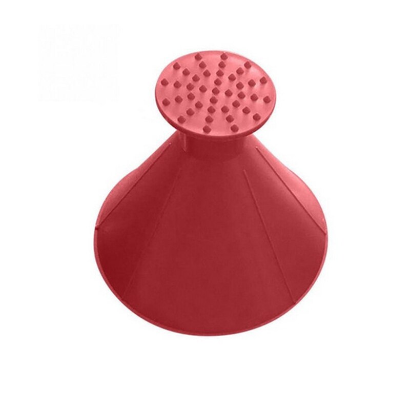 Auto Ijskrabber Sneeuw Remover Schop Voorruit Ontdooien Verwijderen Automotive Tool Winter Auto Trechter Vorm Sneeuw Clear Tool: Red