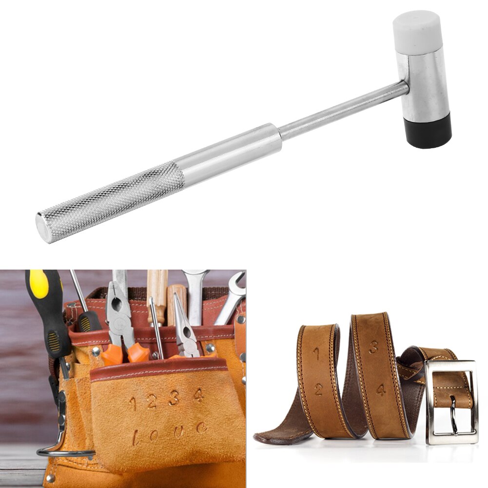 Leathercraft Tools Punch Set Mechanical Installation Round Punches Kit Strong Toughness Metal Portable Supplies