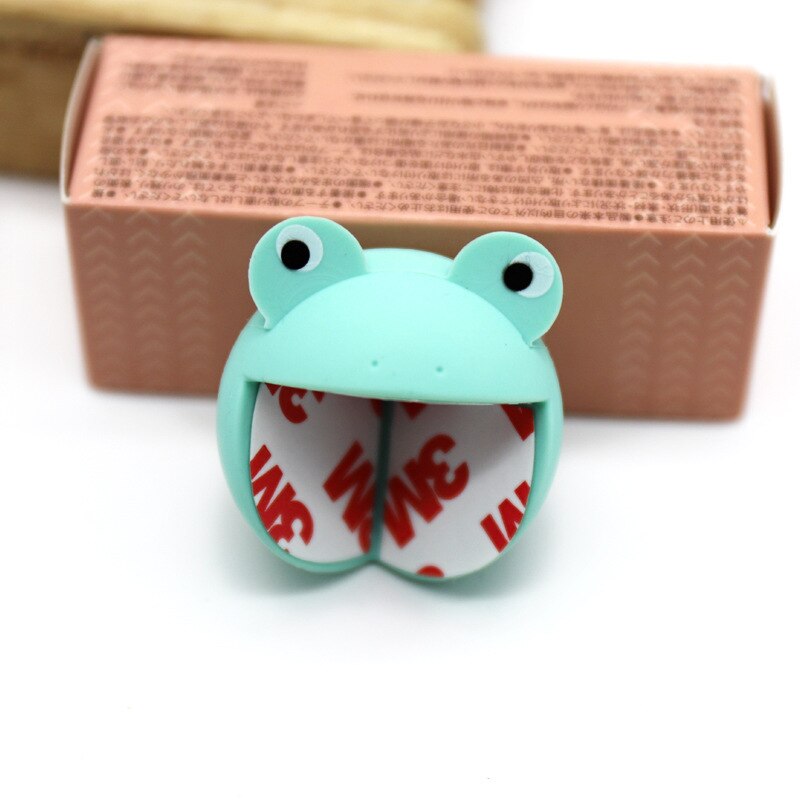 Protection coins de meubles en silicone souple | Pour bébés, protection coins des animaux anti-collision, protection des coins de table: Light blue frog-1PC