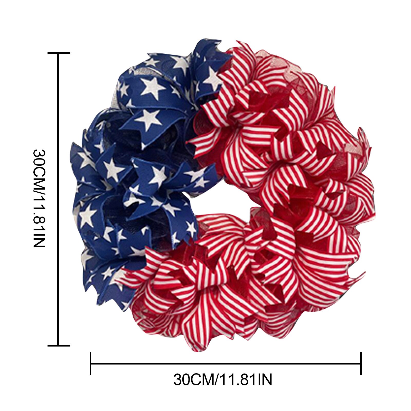 4th Of July Wreath Memorial Day Wreath Patriotic Wreath For Front Door Patriotic Decorations Independence Day 4th 2022