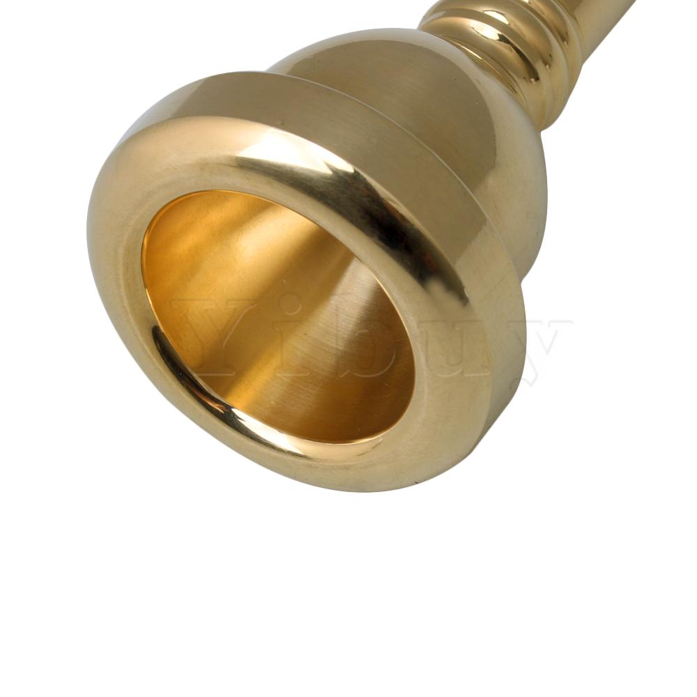 Yibuy guld messing alt trombone mundstykke 38mm diameter 1/2al
