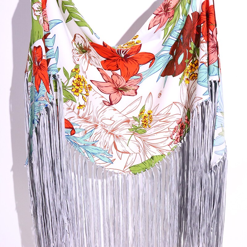 Flamenco ATS Belly Dance Hollow Out Three-Dimensional Jacquard Perspective True Shawl Crotch Twiel CB09