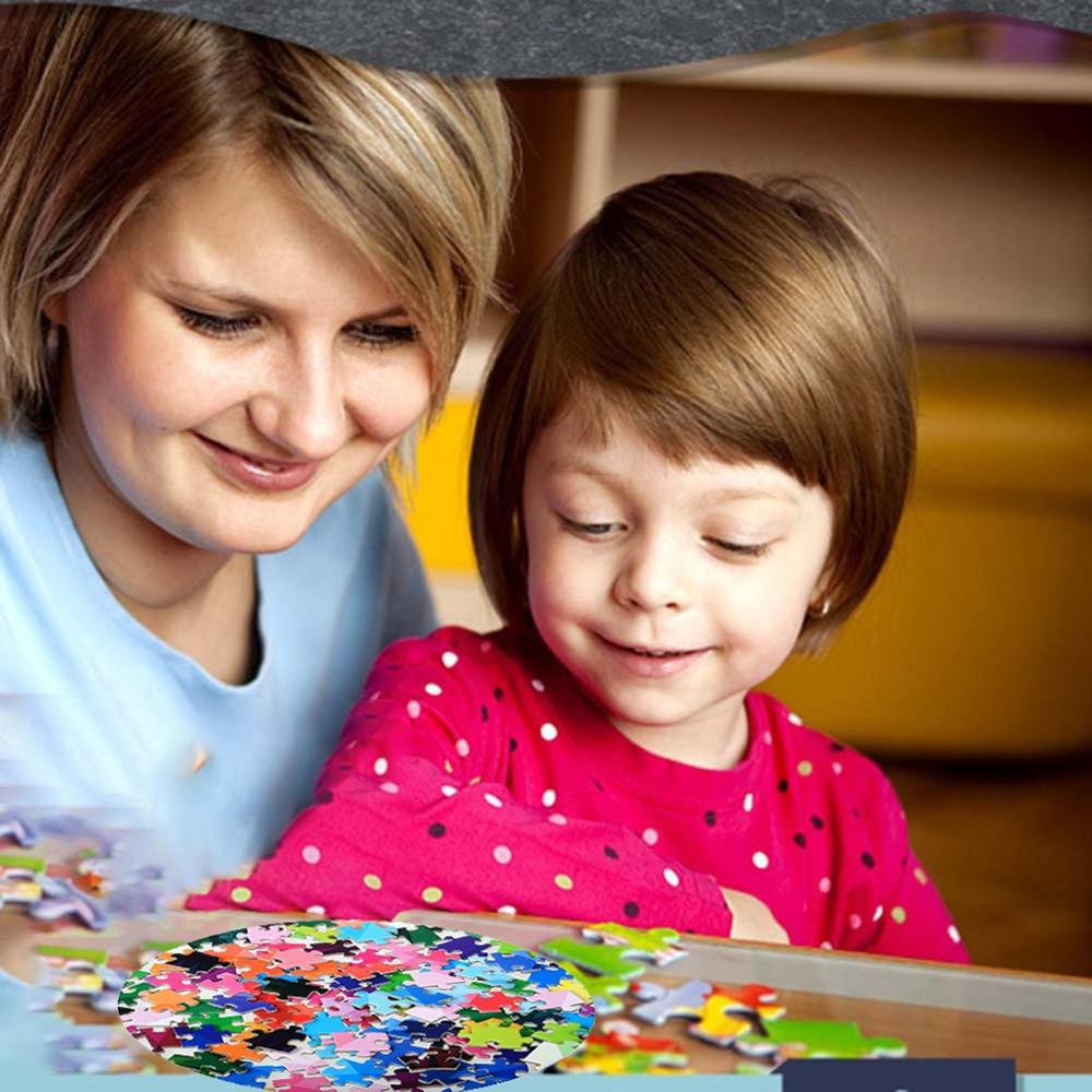 1000 Piece Puzzle Thousand Color Rainbow Puzzle Adult Stress Relief Puzzle Toy Round Rainbow Puzzle