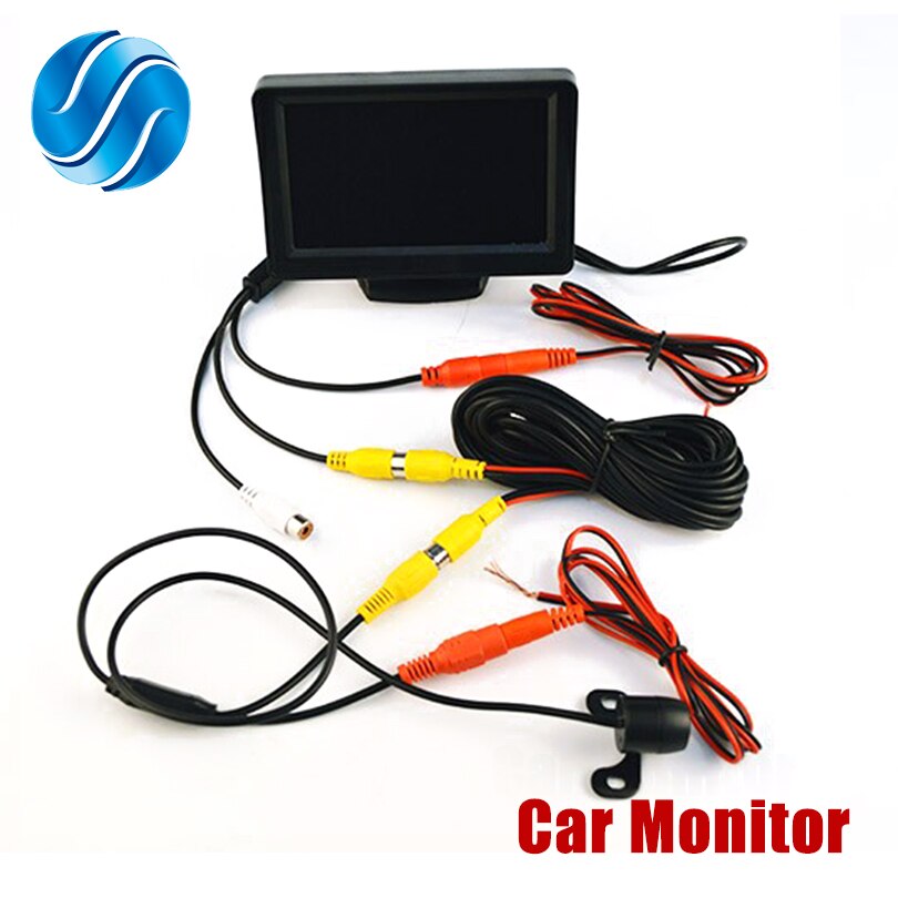 Kleuren tft lcd-monitor display 4.3- inch auto parkeer achteruitkijk video pal/ntsc