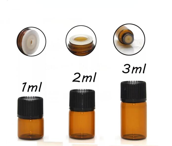 5 Stuks 4 Ml Mini Amber Glazen Fles Leeg Voor Etherische Olie Fles Glazen Flessen Voor Olie Parfum Olie Fles mini Hervulbare Flessen