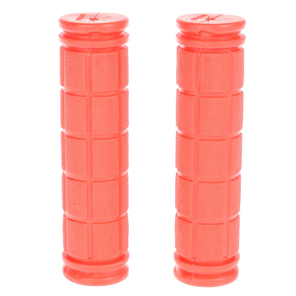 1 paar mtb racefiets stuurhoezen, handgrepen, zachte rubberen antislip handgreep, lock bar, fietsaccessoires: Rood