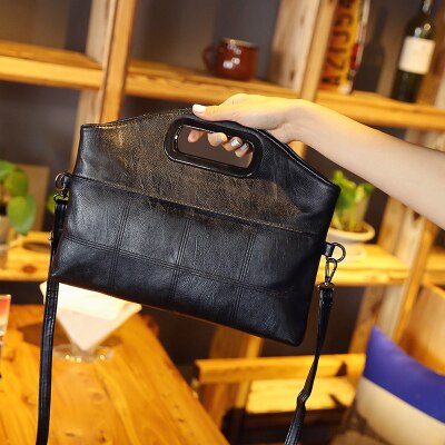 Woman Day Clutches Clutch Handbags Shoulder Bag Messenger Simple Dinner Package Female Small Square Folding: Default Title