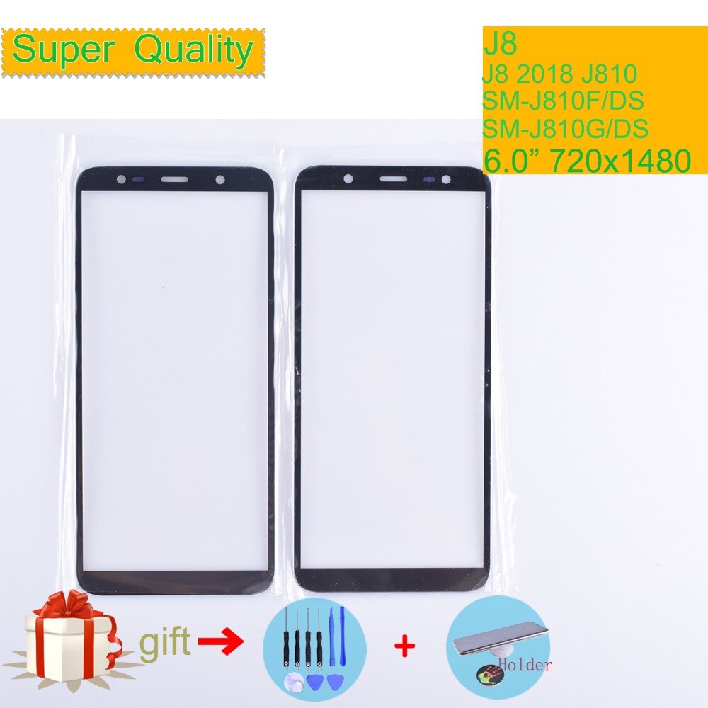 J8 Voor Samsung Galaxy J8 J810 J810F SM-J810F/DS SM-J810G/D Touch Screen Panel Voor Outer Glas lens j8 LCD Front