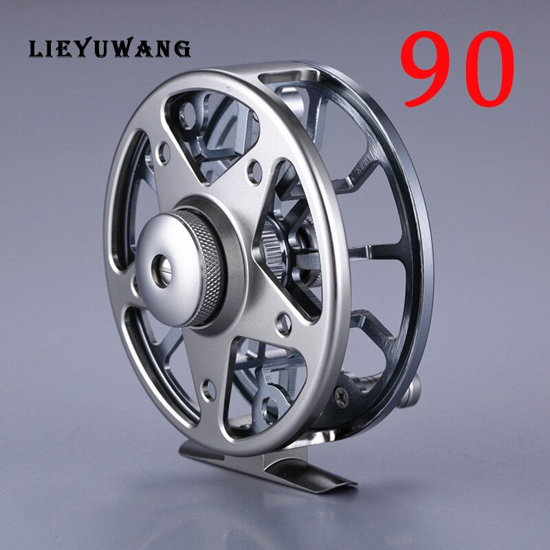 LIEYUWANG DS40-90 Alle metalen Vis lijn Wiel Superhard Vliegvissen Reel Een Manier Lager Vissen Spool Met Disc Type Rem: Paars