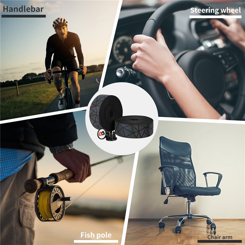 2.2cm cykel reflekterande styrband tejp cykel cykel bar wrap tejp halk absorberar svett styret tejp cykeltillbehör