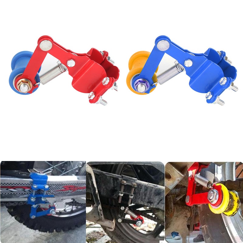 Motorcycle Modified Adjust Chain Tensioner Roller Wheel Adjuster Automatic Adjust Device Guide Dirt Pit Bike ATV