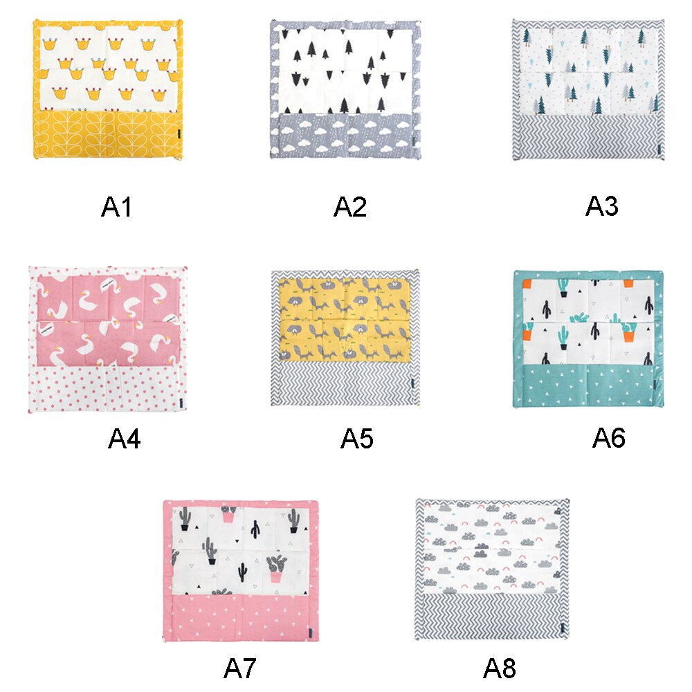 Baby katoenen wiegbed hangende opbergzak baby wiegbed organizer speelgoed luierzak voor wieg beddengoedset 60 * 50cm mrt 26