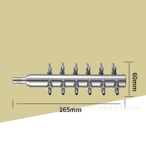 4/8mm akvaarion ilmanjakaja ilmalinja letku ilmavirran jakaja ilmaventtiilin ohjain kytkin ilmajakotukit hanat akvaarion tarvikkeet: C - 12- suuntainen