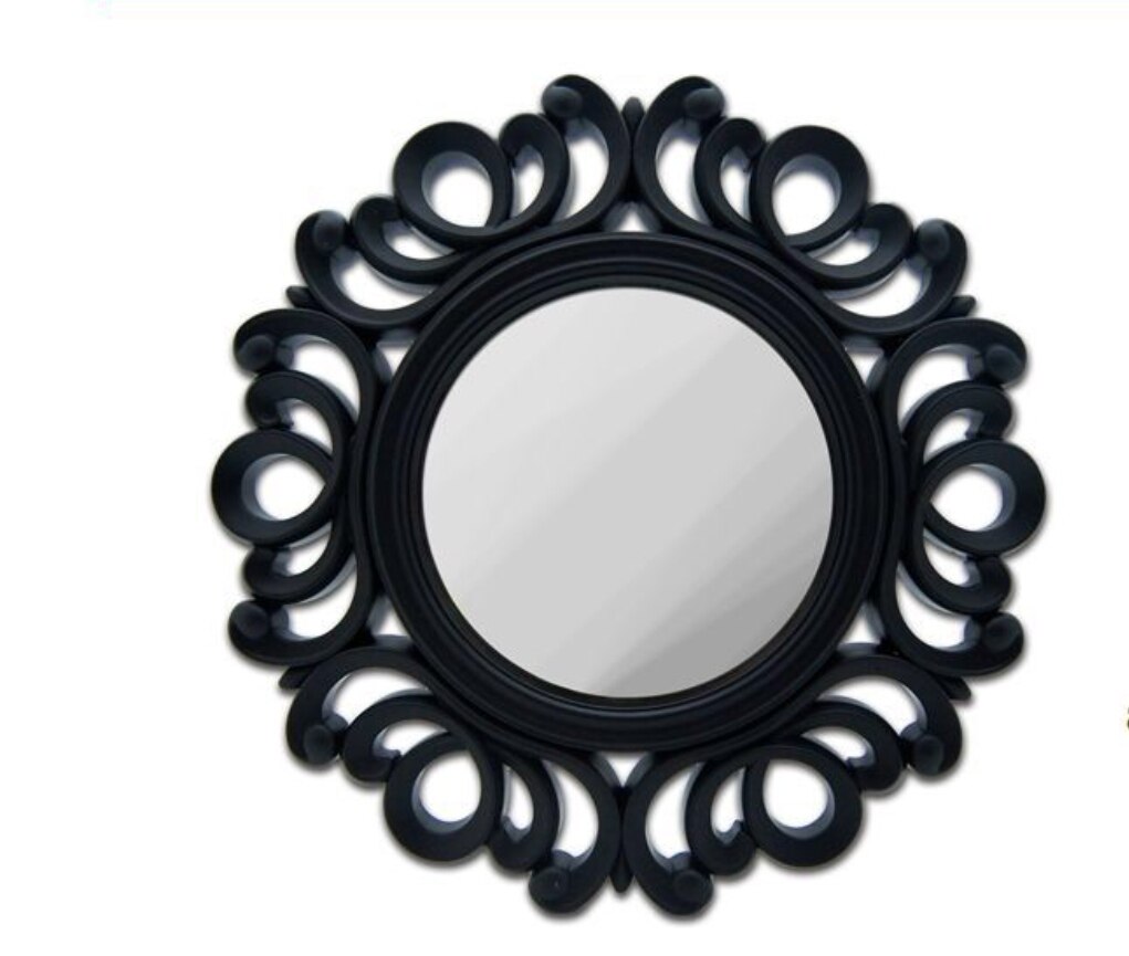 Miroir mural rond de 25cm, pour la maison, la salle de bain, la chambre à coucher, l'entrée, le magasin, l'hôtel, décoration artistique innovante de maquillage: 912-15