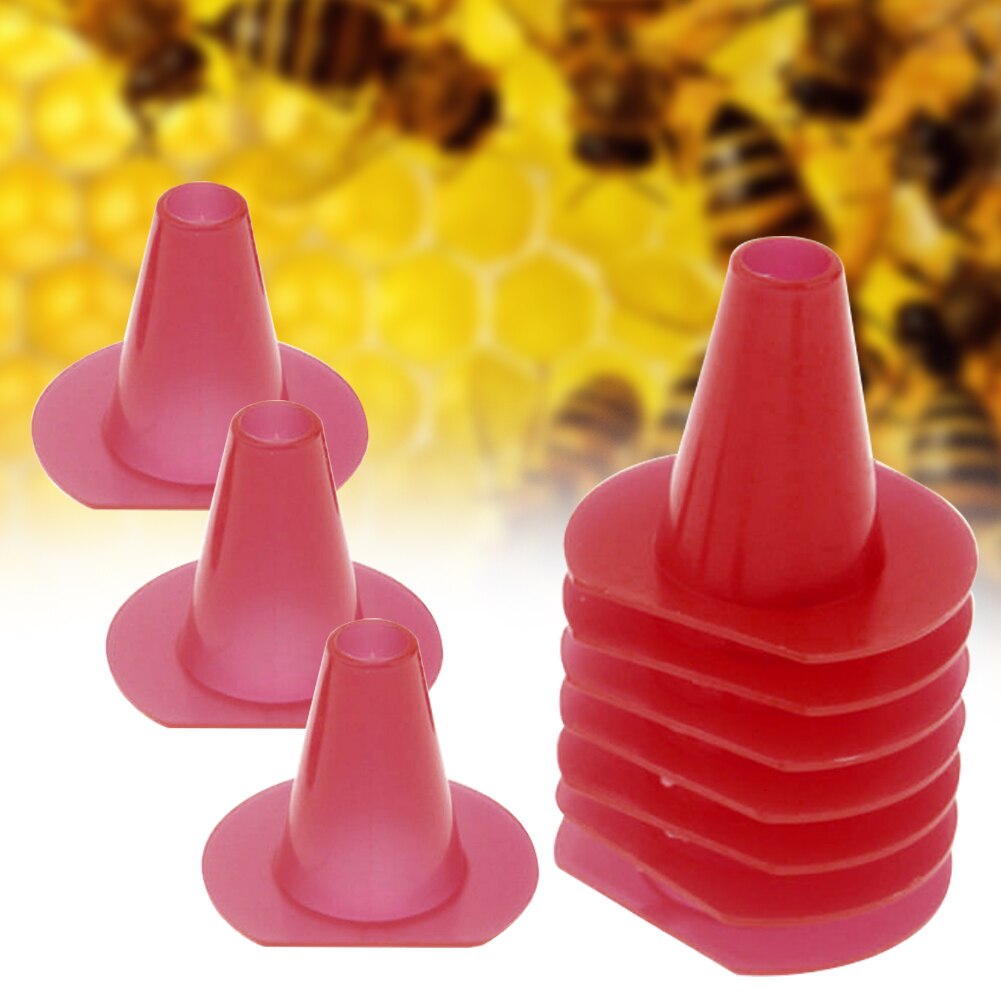 10 stks/set Zwart Bijenkorf Nest Apparatuur Plastic Bijenteelt Tool Outdoor Entree Escape Duurzaam Nuttig Lichtgewicht Kegel Bee Mini