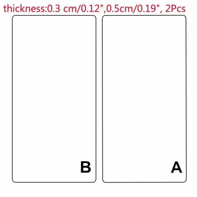Udstansning prægning maskine scrapbooking cutter stykke udstanset papir cutter udstanset maskine hjem diy prægning dør værktøj: 2 stk. 16 x 8cm 3mm 5mm
