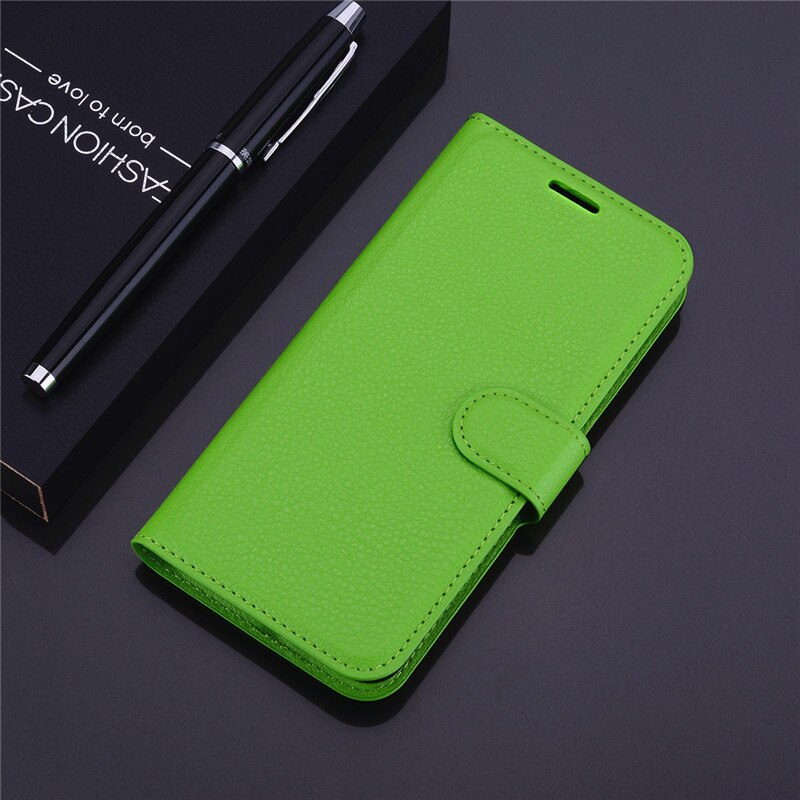 For Huawei Nova Smart Case Huawei Nova Smart DIG-L21 PU Leather Phone Case For Huawei Nova Smart Dig-L01 DIG-L21HN Flip Case: Green