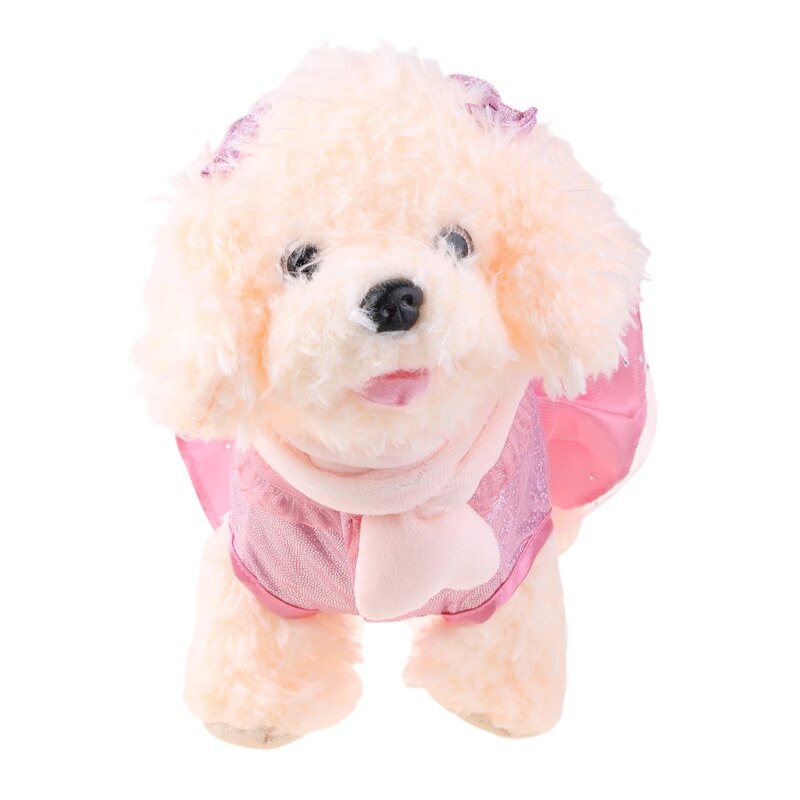 Jouet en peluche électrique avec laisse pour enfants, chiot, jouet de marche, Simulation de chant, danse, chien, musique, chien mécanique