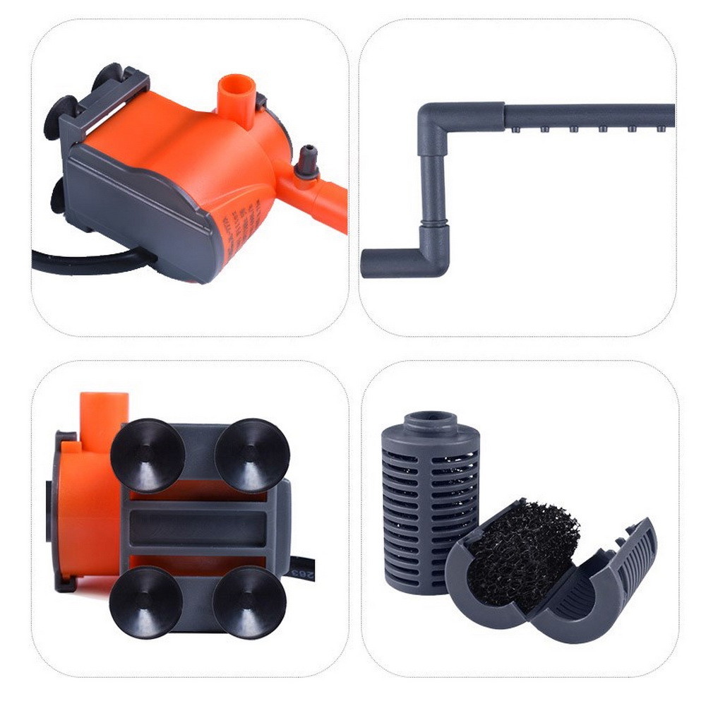 3 In 1 Aquarium Internal Filter Oxygen Submersible Pump Helps To Stable Water Large Oxygen Content Save Energy