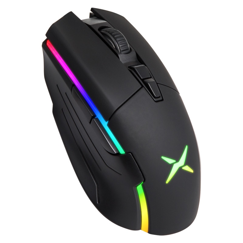 DELUX M522GL 3389 Sensor 16000 DPI wireless Gaming Mouse Ergonomic Mouse RGB 7 Programmable Buttons Mice For PC Game User