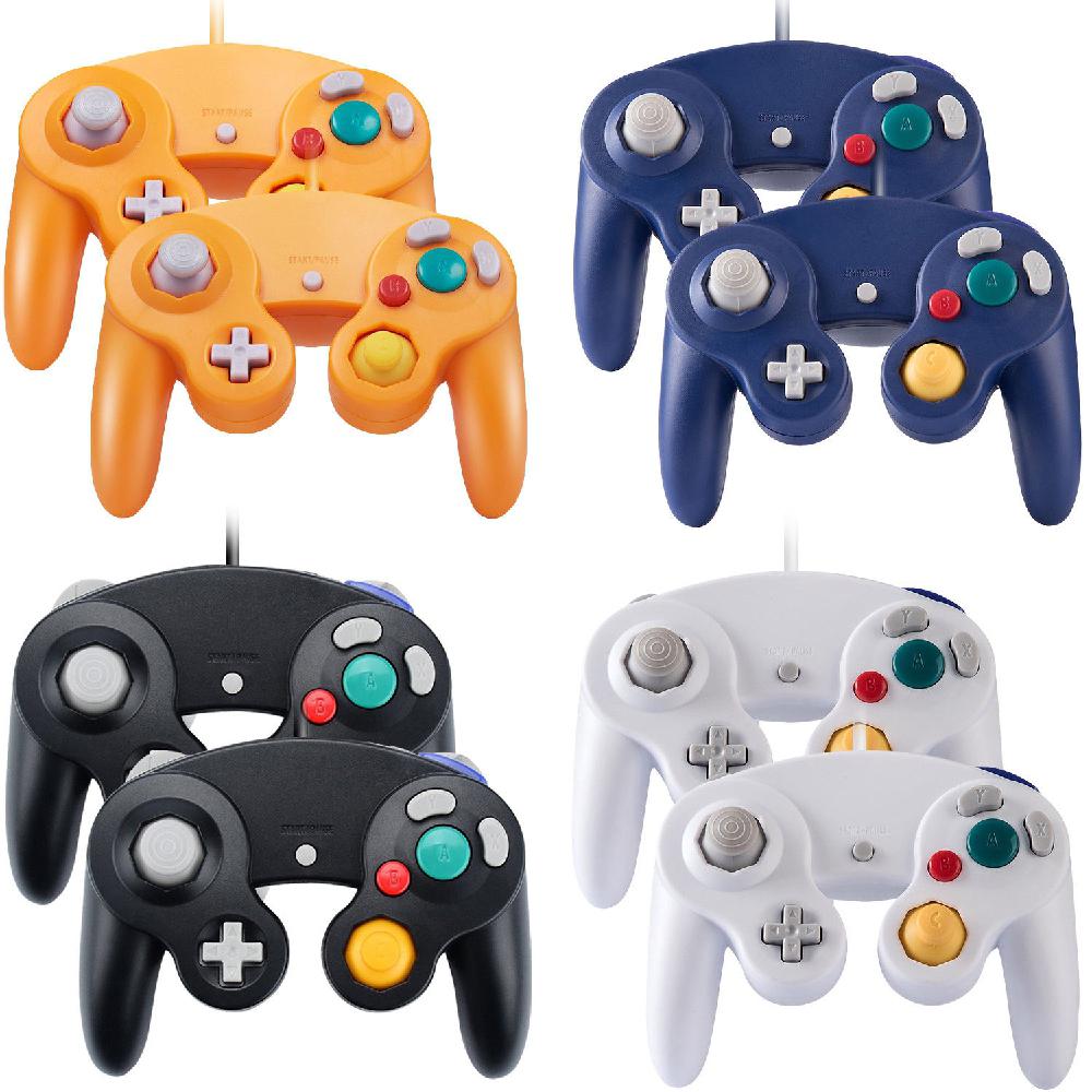 2PCS Wired Gamepad for NGC Game Controller for Nintend for GameCube GC Wii Console Fully Compatible with All Systems R20