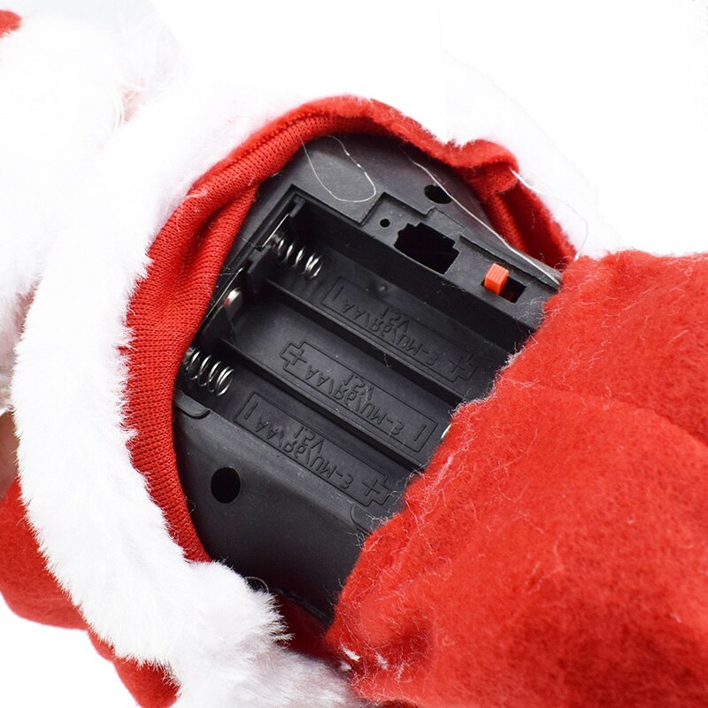 Christmas Santa Claus Shaking Butt Electronic Toy Music Light Doll Xmas Decor Ornament M09