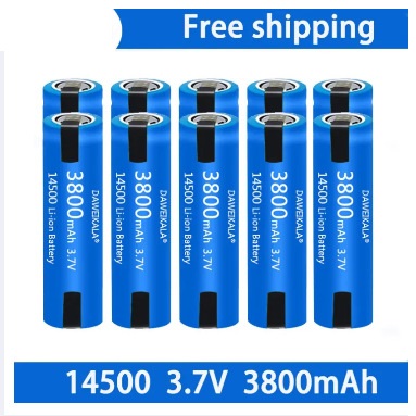 Batería 14500, batería de iones de litio de gran capacidad de 3,7 V, 3800mah, utilizada para cepillo de dientes eléctrico, maquinilla de afeitar, batería recargable de peluquero: Blanco
