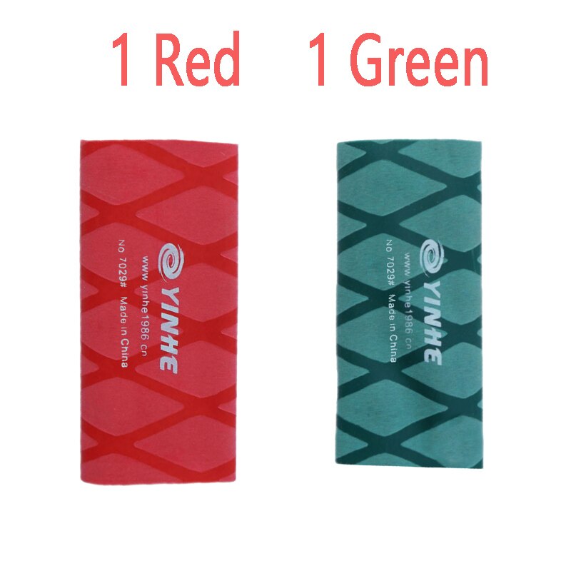 Yinhe 2 uds Mesa raquetas de tenis para sobregrip manejar cinta conjunto de Ping Pong Bat apretones de Sweatband de tenis de mesa de agarre: YH 1Red1Green