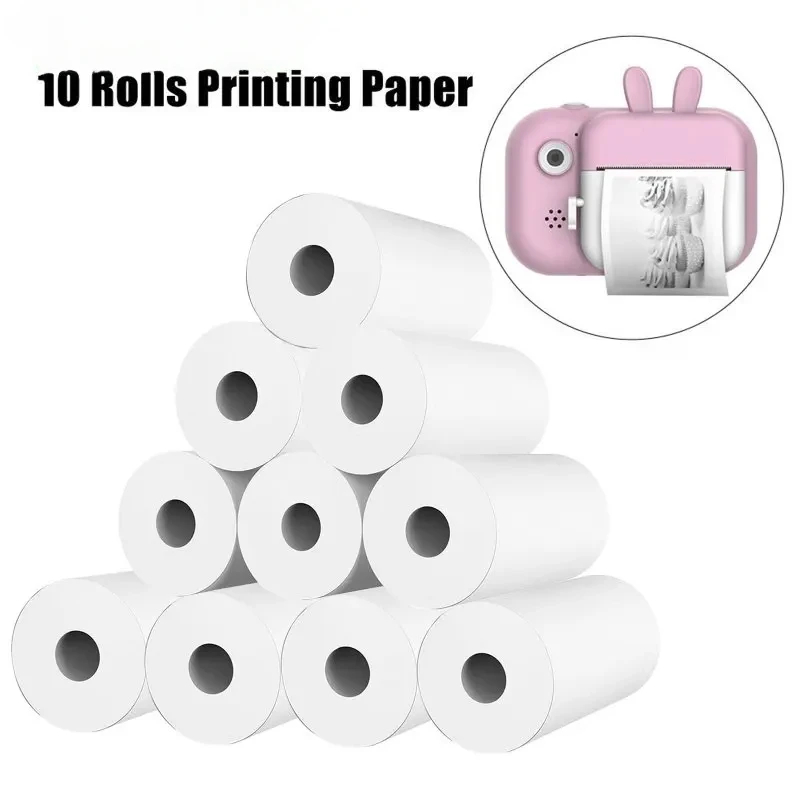10-Rollen Thermopapier, Kamera-Druck, weiß, für freundlicher, Kamera, Holzzellstoff, Sofortdruck, freundlicher-Rollpapier, Miniprinter-Zubehör