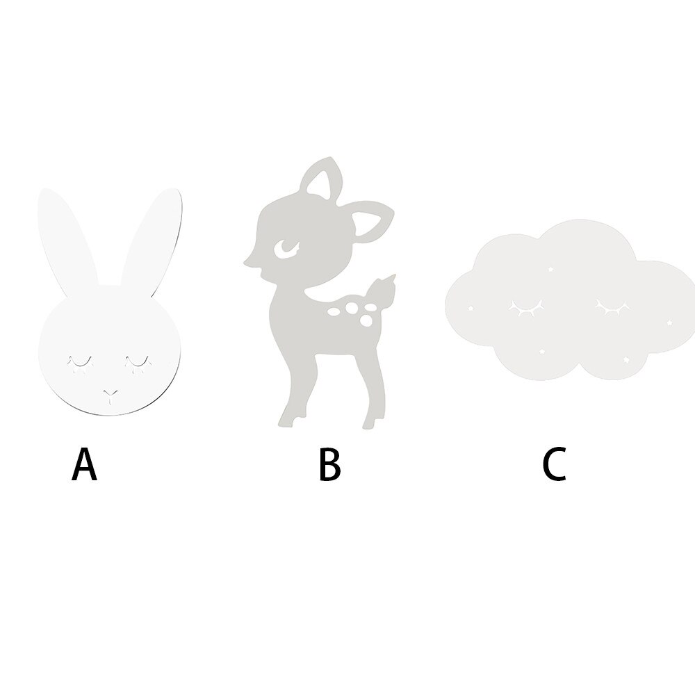 Nordic Acrylic Mirror Cartoon Wall Camera Props Kids Room Wall Decoration for Home #x2