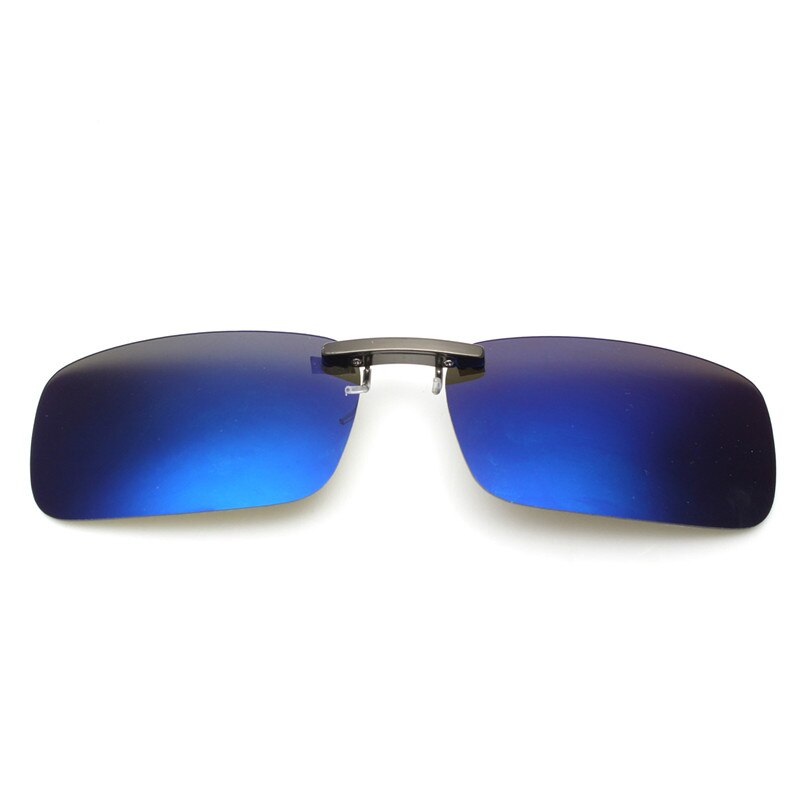 Effektivt unisex polariseret klip på solbriller nærsynet kørsel nattesyn linse anti-uva cykling ridning solbrille klip: M ercury blue