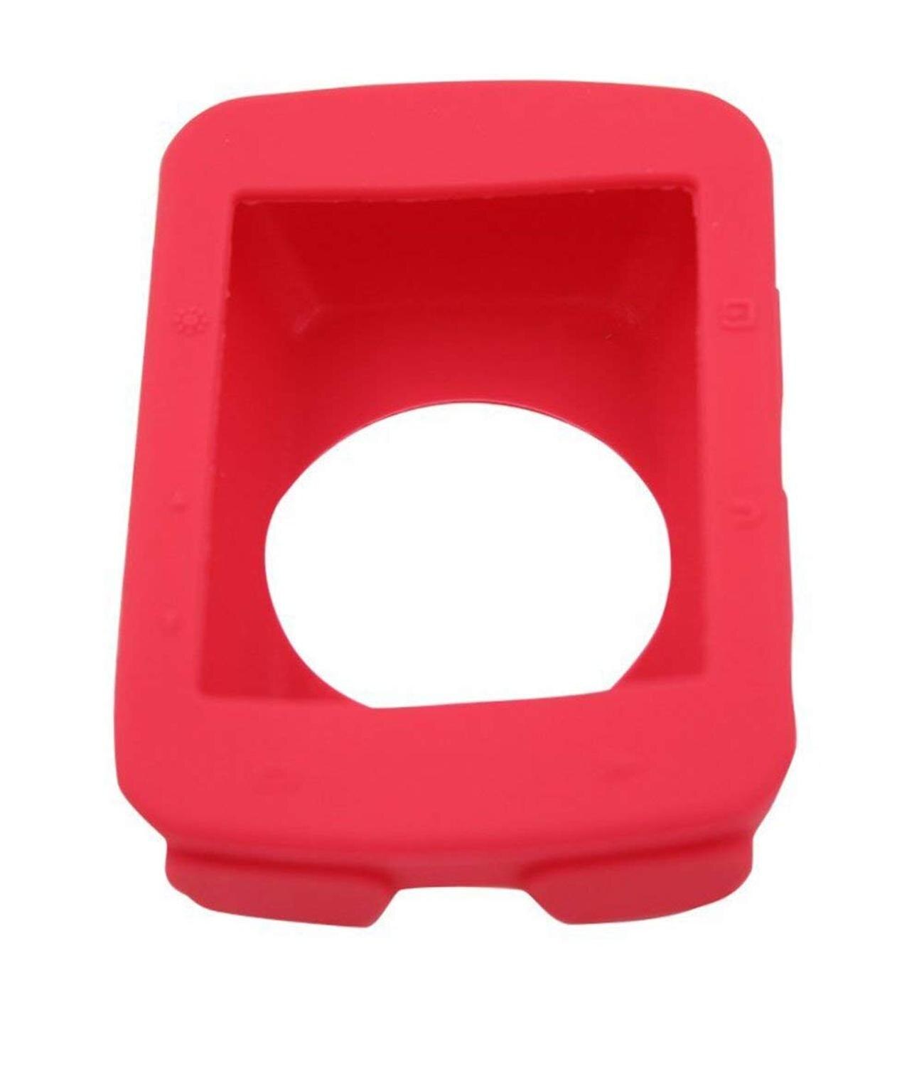 Edge 520 funda a prueba de polvo resistente a los golpes protector suave funda de silicona para Garmin 520 + pantalla resistente a los arañazos bicicleta ordenador: Rojo