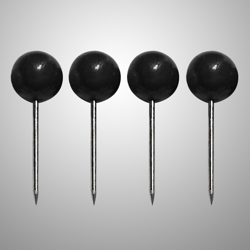 100Pcs Push Pins Round Head Map Tacks with Stainless Point for Office Home Crafts DIY Marking (Red)