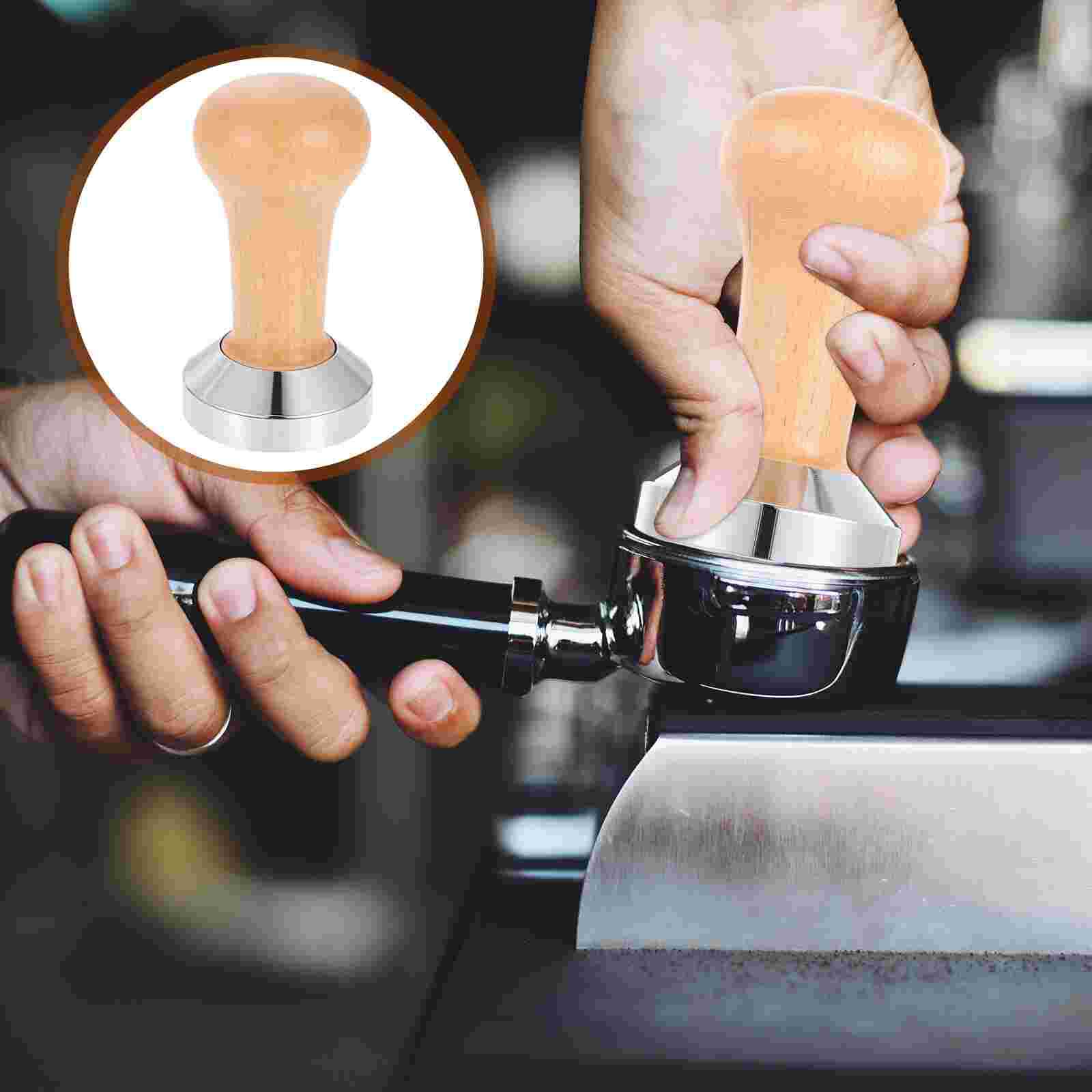 1pc Stainless Steel Coffee Tampers Coffee Bean Pressing Tool Coffee Presser: 9.5X5.1X5.1CM
