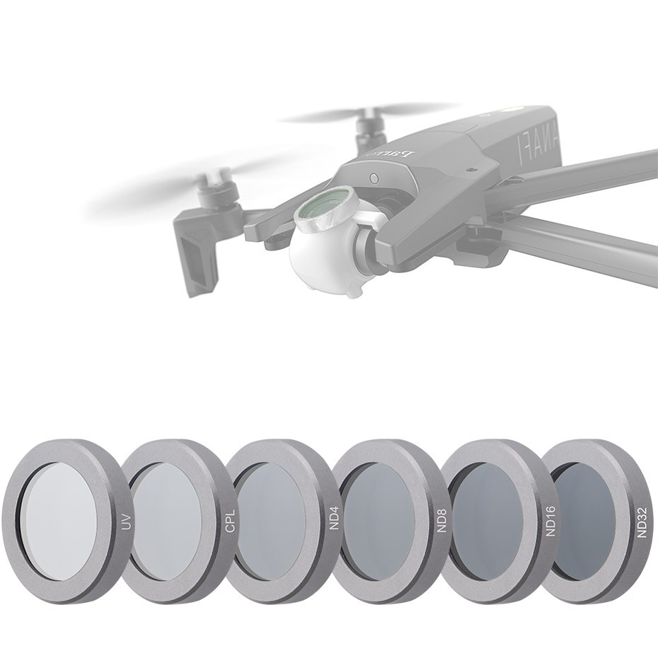 Papegøje anafi drone kamera filter  nd4 nd8 nd16 nd32 uv polariserende pl filtre sæt til papegøje anafi optisk glas linse tilbehør