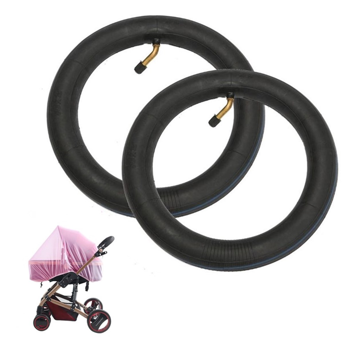 10X2 ''Verdikte Butyl Rubber Pneumatische Binnenband Voor Scooter Kinderwagen Universele Kids Bike Trike Driewieler Achterwiel kinderwagen Band