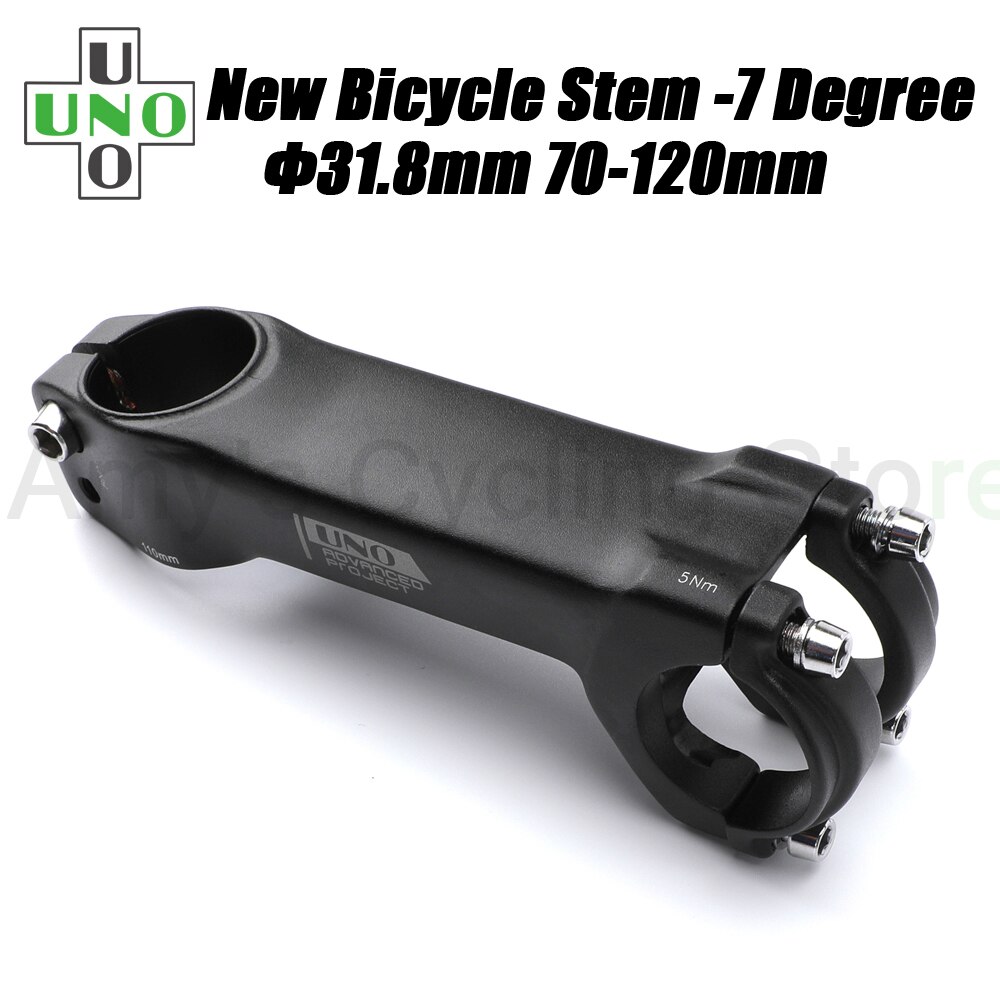 UNO MTB Vorbau-7 Grad Integrierte Lenker Vorbau 31,8 Aluminium Fahrrad Stange 70-120mm Griff Bar Verlängerung fahrrad Lenkrad
