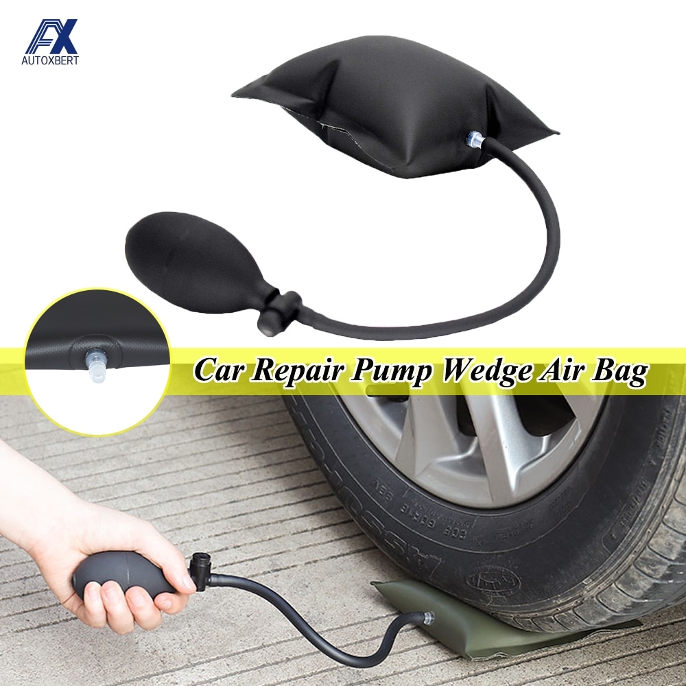 Black Inflatable Cushioned Hand Pump Locksmith Air Wedge Bag Airbag Positioning Car Door Adjustable Opener Cushion Repair Tool