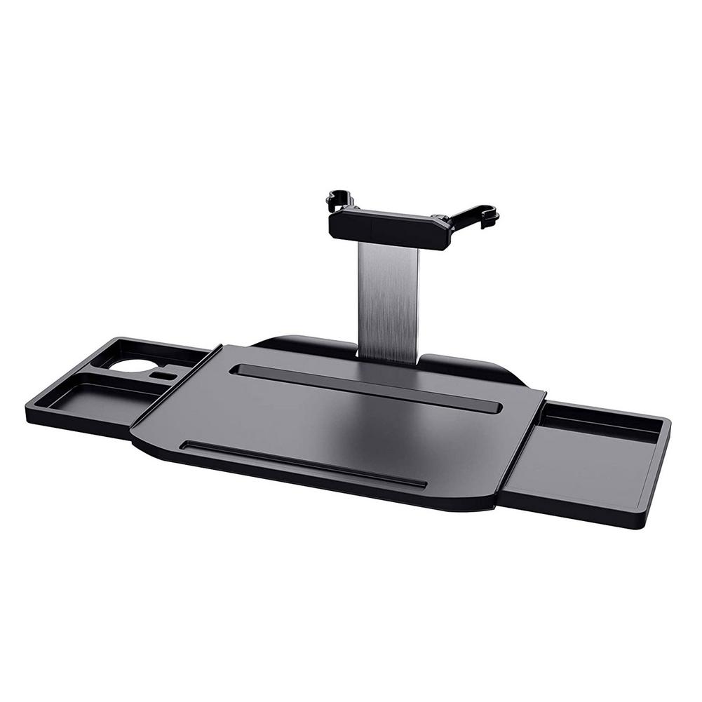 auto Sedile Posteriore A Scomparsa Del computer Portatile Scrivania Stabile Appeso Vassoio Pieghevole Bordo di Tabella Del computer Portatile Staffa con Il Supporto Del Telefono Suporte Celular: SilverNophoneHolder