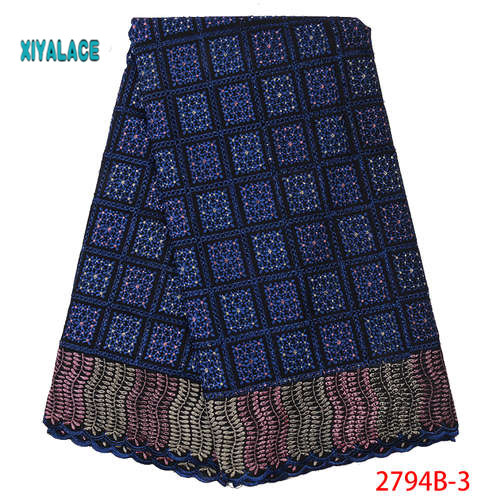 Latest French Nigerian Laces Fabric Tulle African Laces Fabric Wedding African French Tulle Lace YA2794B-1: Picture 3