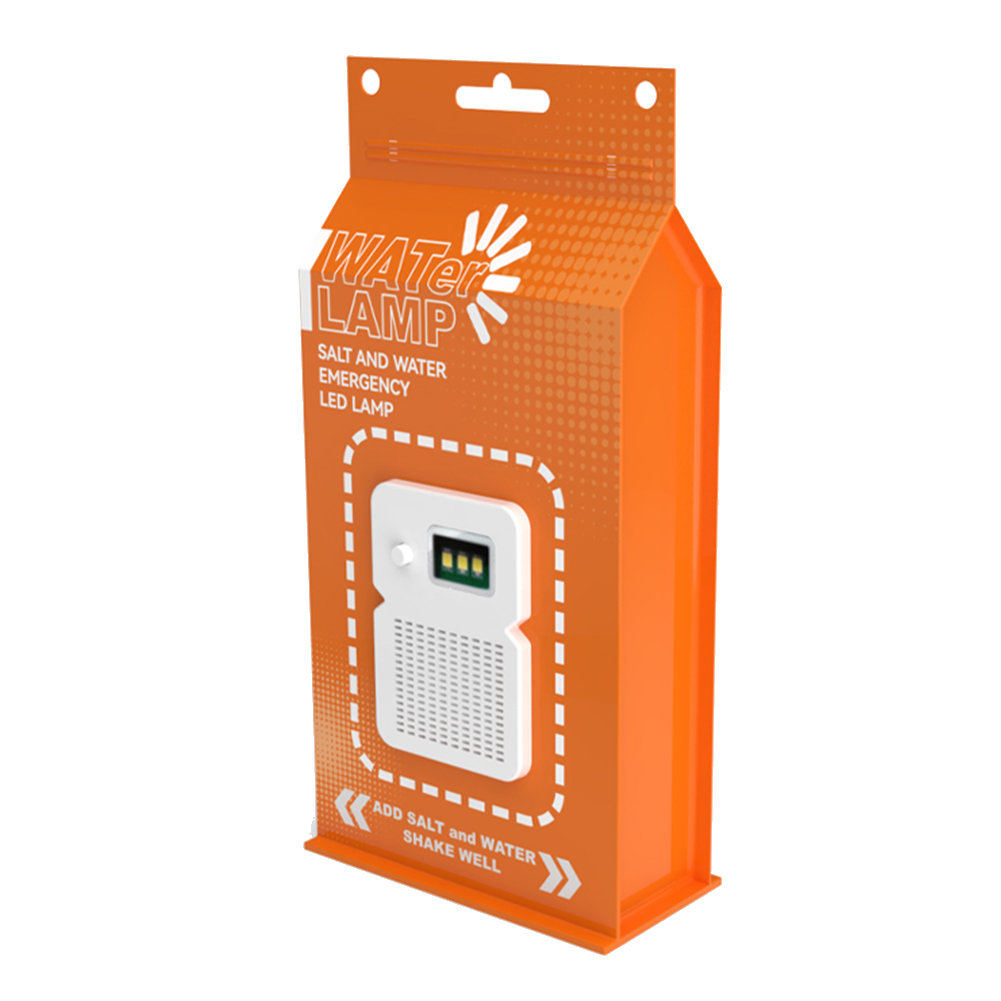 LED Salt Water Emergency Lamp 50 LM Brine Camping Energy Saving Lamp Waterproof Portable Night Fishing Lamp Travel Supplies: Orange