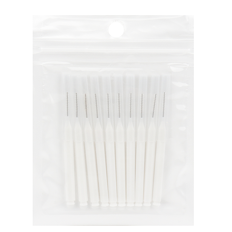 50 Stuks Interdentale Borstels Gezondheidszorg Tanden Whitening Interdentheelkundige Reiniger Orthodontische Tandborstel Mondhygiëne Tools: WHITE