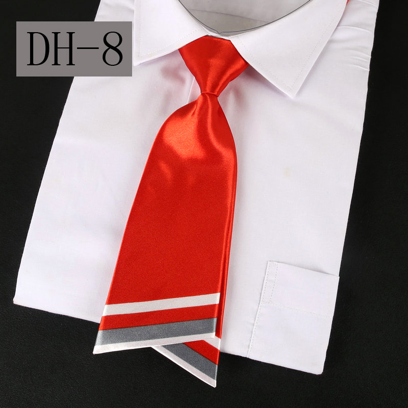 Vrouwen Lady Professionele Uniform Stropdassen Vrouwelijke Student Bank Hotel Personeel Rood Blauw Roze Strikjes Business Hals Dragen: Blauw