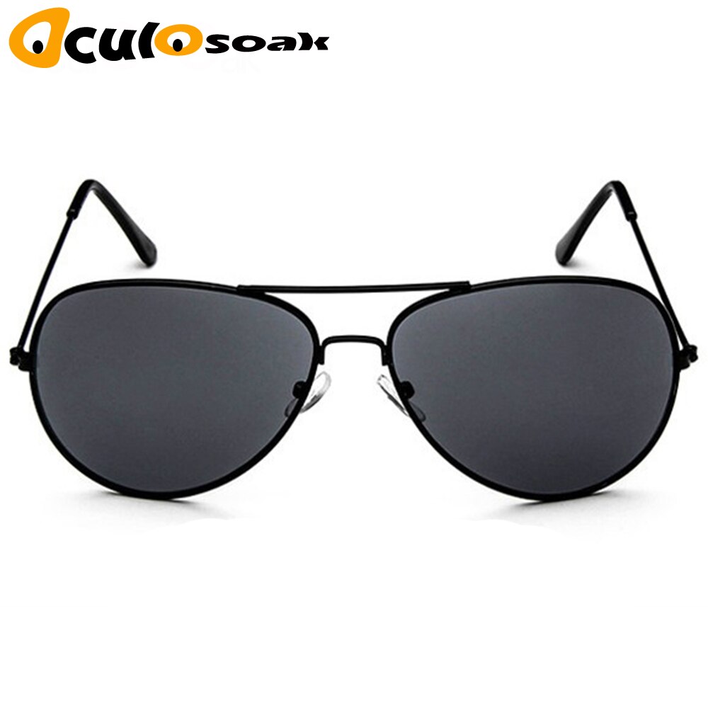 Classic Clear Glazen Goud Frame Vintage Zonnebril Vrouwen Mannen Optische Luchtvaart Brillen Transparant Clear Oculos De Grau: Black gray